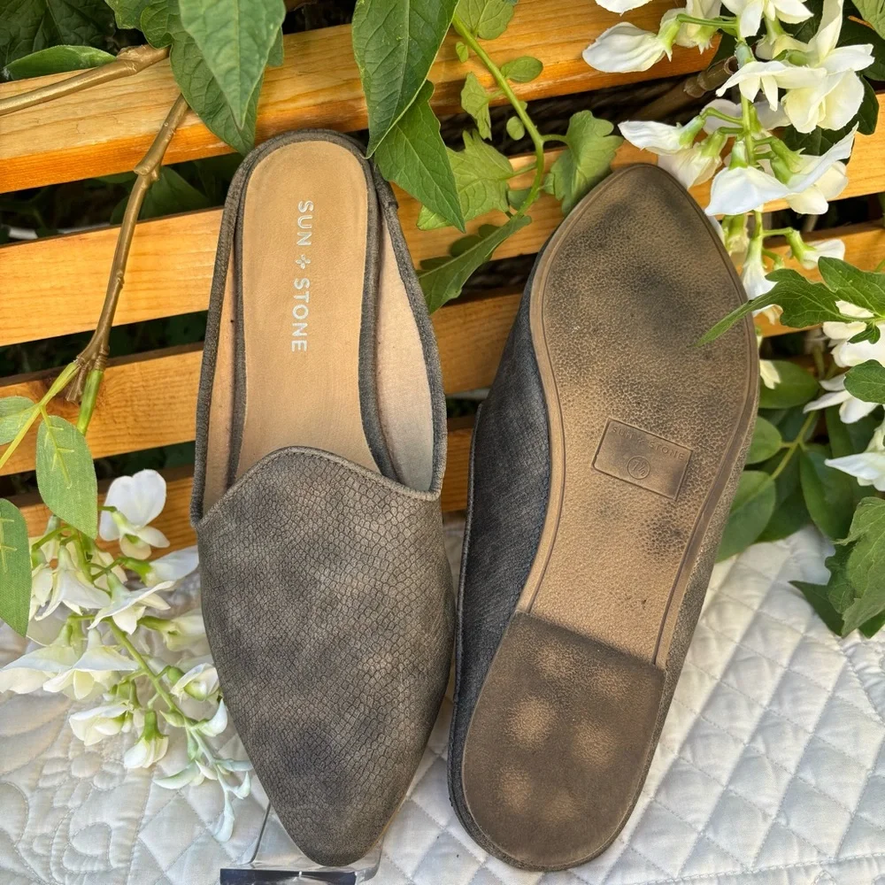 Sun + Stone Women's Charcoal‎ Loafers